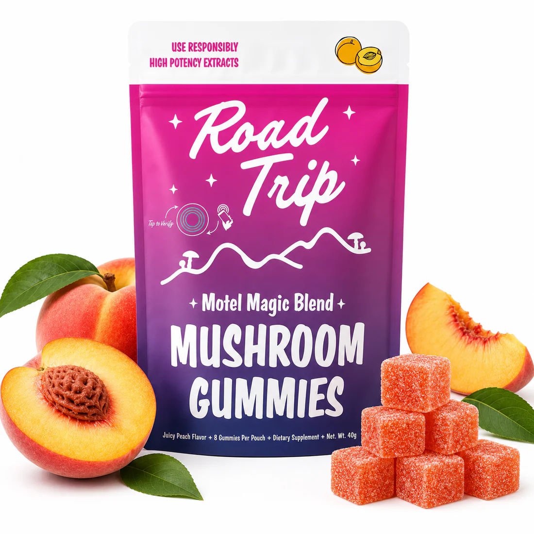 Motel Magic Mushroom Gummies - Juicy Peach