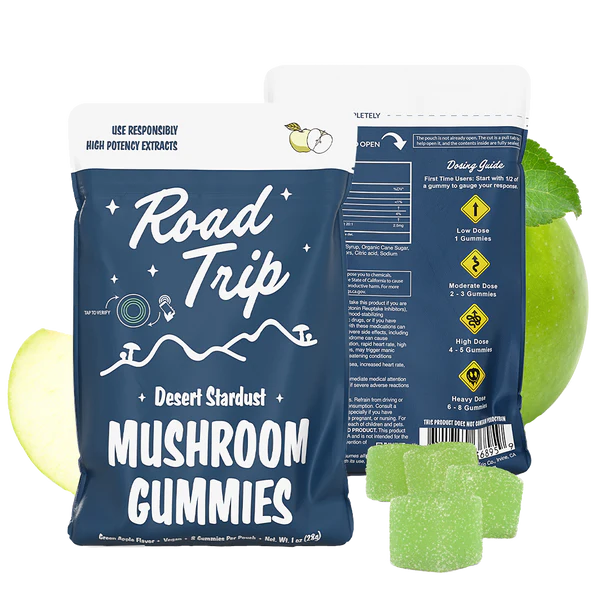 Desert Stardust Mushroom Gummies - Green Apple